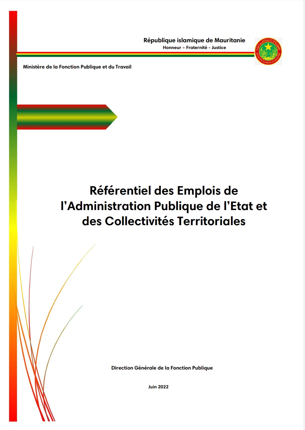 الرئيسية Ministère de la Fonction Publique et du Travail